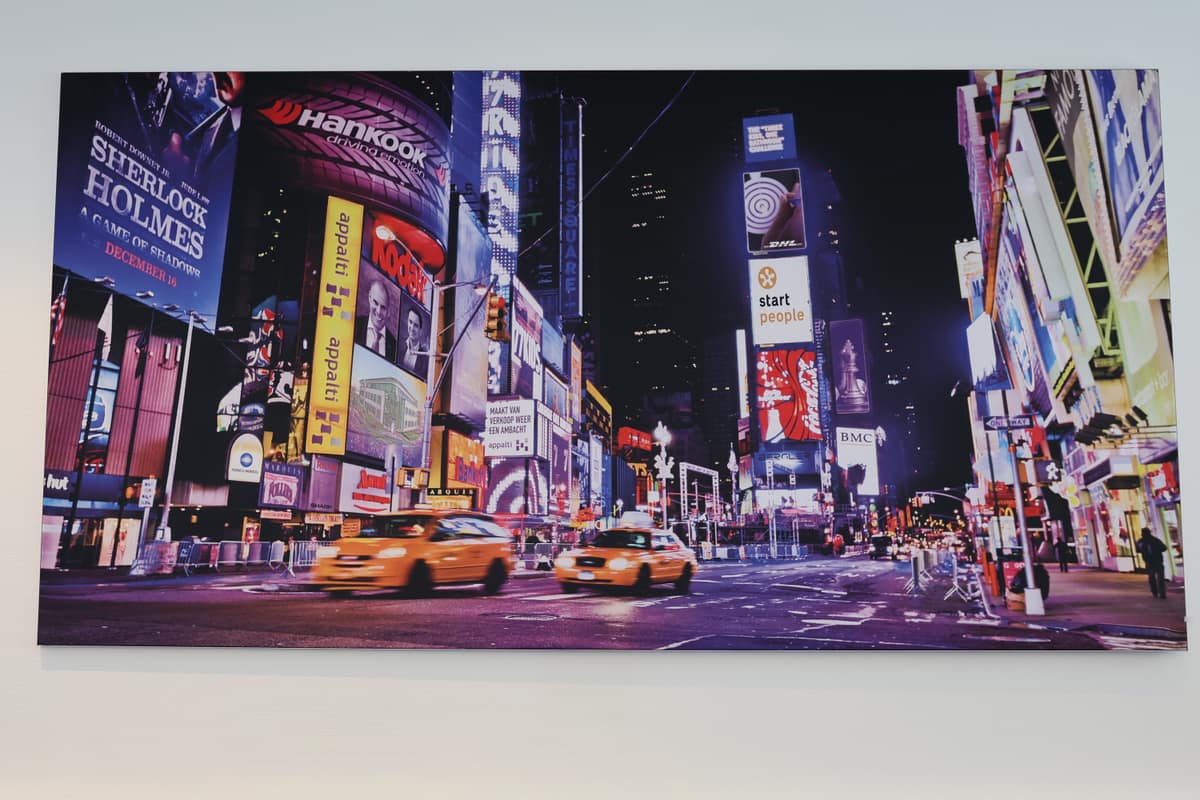 Canvasfoto van Times Square aan de wand